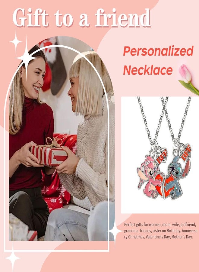 Lyomied Cute Best Friend Necklace Set, Cartoon Friendship Necklace for 2 - Gift for Best Friend and Bestie - Image 5